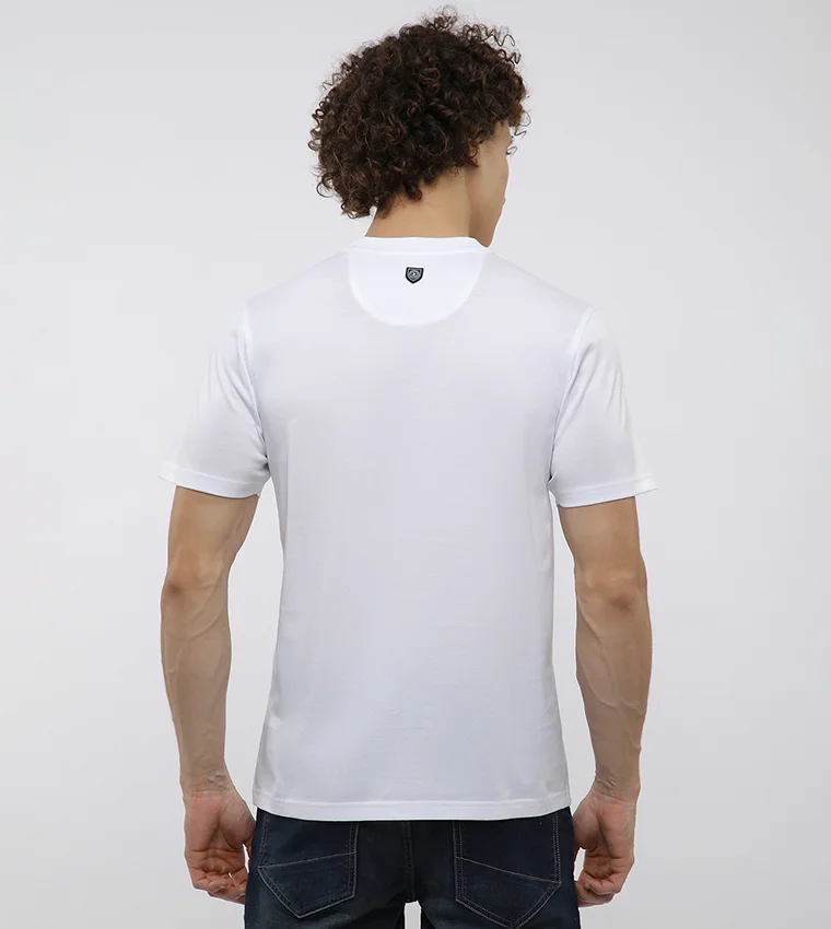 Beverly Hills Polo Club Embossed hologram tee